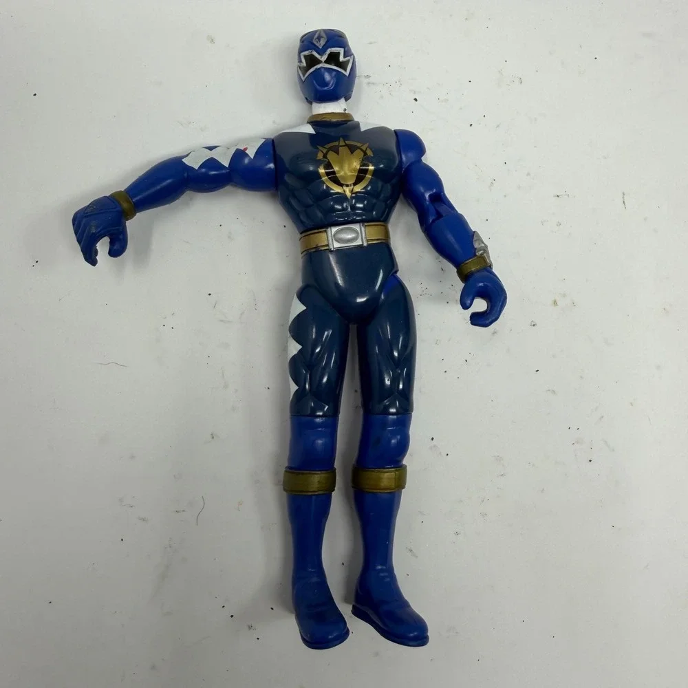 Bandai Power Rangers Dino Thunder Blue Ranger Action Figure 2003 Vintage 5.5